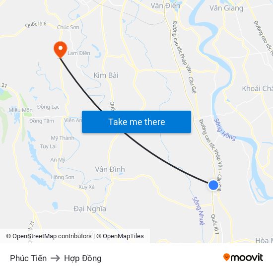 Phúc Tiến to Hợp Đồng map