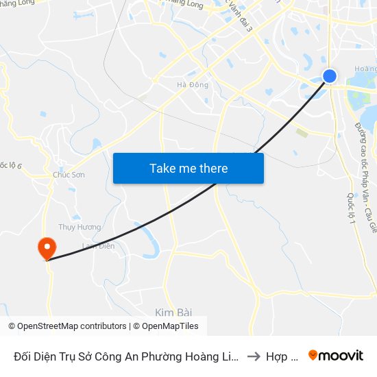 Đối Diện Trụ Sở Công An Phường Hoàng Liệt- 1277 Giải Phóng to Hợp Đồng map