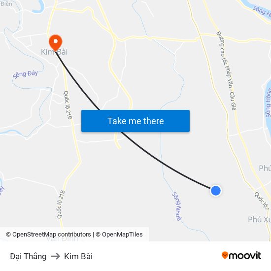 Đại Thắng to Kim Bài map