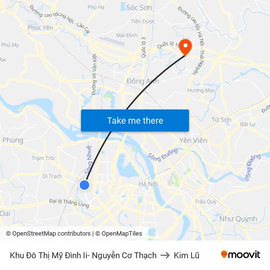 Khu Đô Thị Mỹ Đình Ii- Nguyễn Cơ Thạch to Kim Lũ map