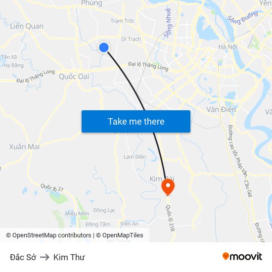 Đắc Sở to Kim Thư map