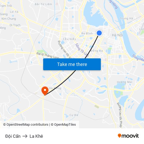 Đội Cấn to La Khê map