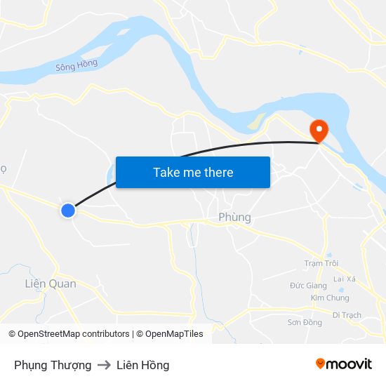 Phụng Thượng to Liên Hồng map