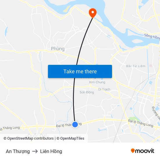 An Thượng to Liên Hồng map