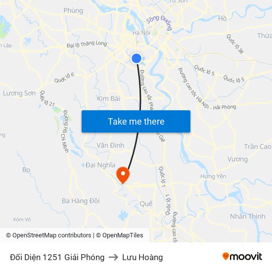 Đối Diện 1251 Giải Phóng to Lưu Hoàng map