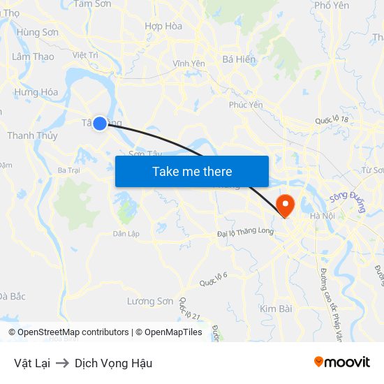 Vật Lại to Dịch Vọng Hậu map