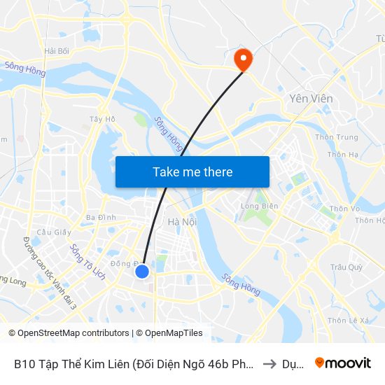 B10 Tập Thể Kim Liên (Đối Diện Ngõ 46b Phạm Ngọc Thạch) to Dục Tú map