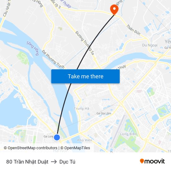80 Trần Nhật Duật to Dục Tú map