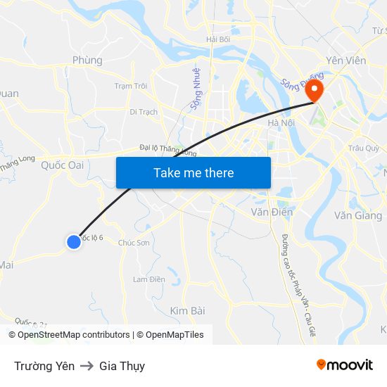 Trường Yên to Gia Thụy map