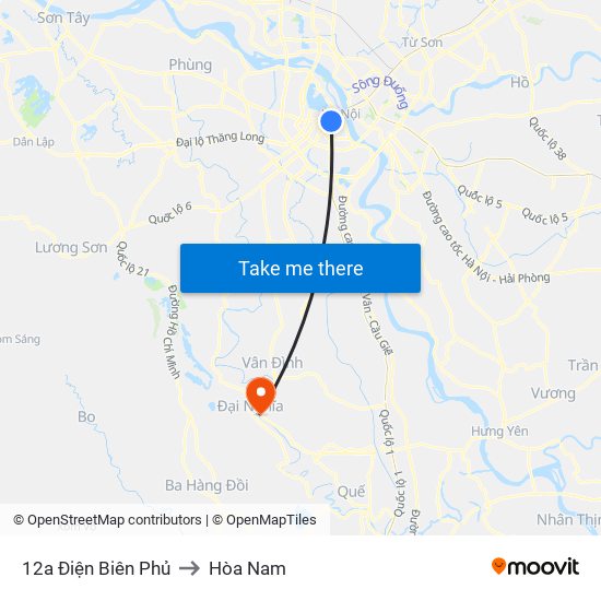 12a Điện Biên Phủ to Hòa Nam map