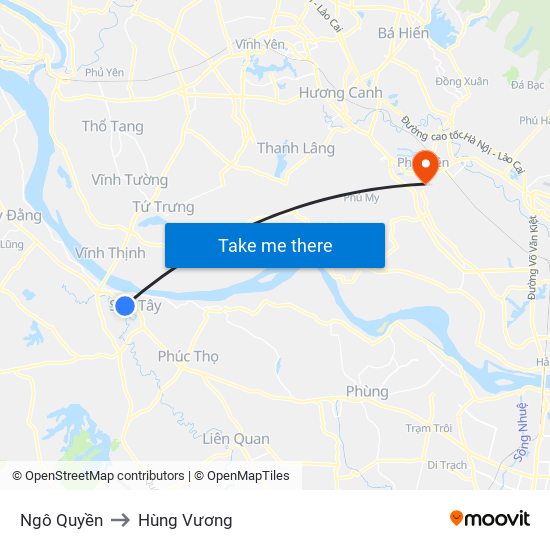 Ngô Quyền to Hùng Vương map