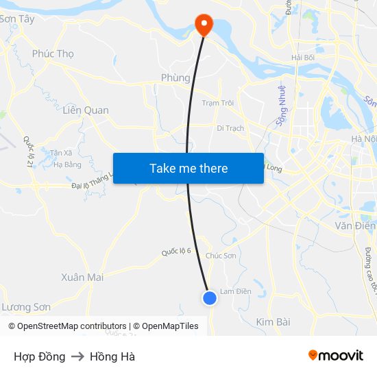 Hợp Đồng to Hồng Hà map