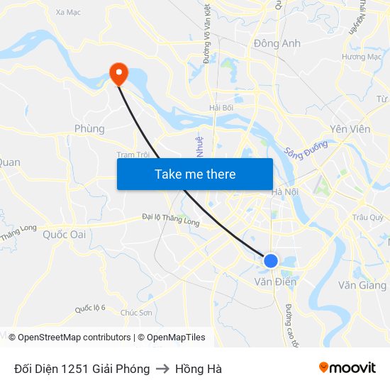 Đối Diện 1251 Giải Phóng to Hồng Hà map