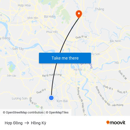Hợp Đồng to Hồng Kỳ map