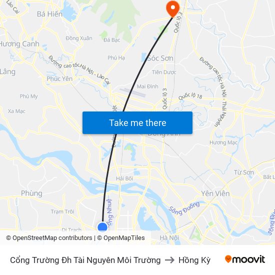 Cổng Trường Đh Tài Nguyên Môi Trường to Hồng Kỳ map