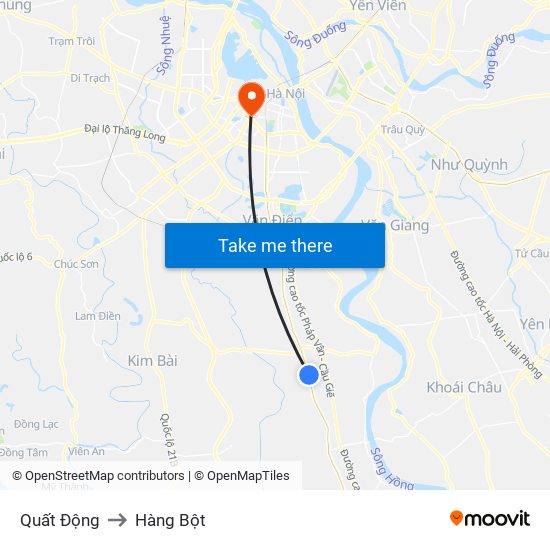 Quất Động to Hàng Bột map