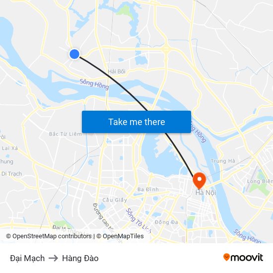 Đại Mạch to Hàng Đào map