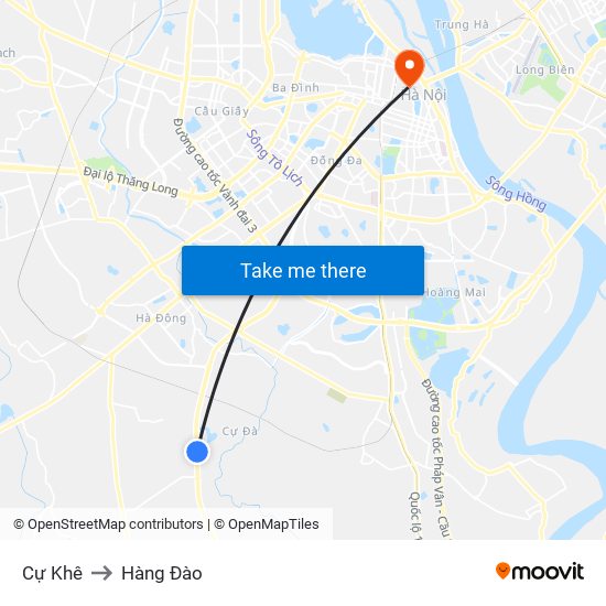 Cự Khê to Hàng Đào map