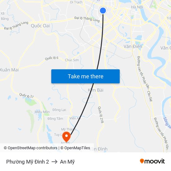Phường Mỹ Đình 2 to An Mỹ map