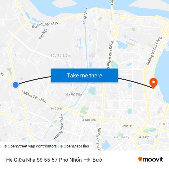 Hè Giữa Nhà Số 55-57 Phố Nhổn to Bưởi map