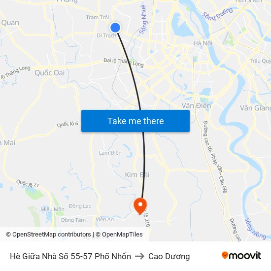 Hè Giữa Nhà Số 55-57 Phố Nhổn to Cao Dương map