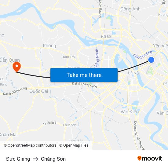 Đức Giang to Chàng Sơn map