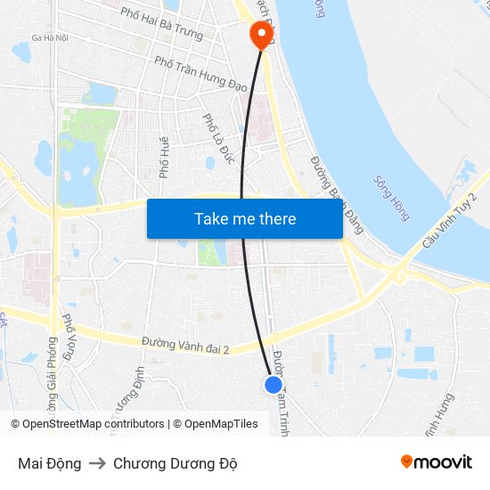 Mai Động to Chương Dương Độ map