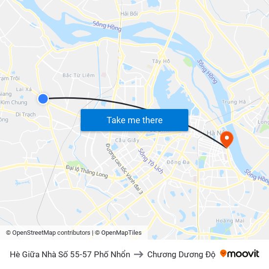 Hè Giữa Nhà Số 55-57 Phố Nhổn to Chương Dương Độ map