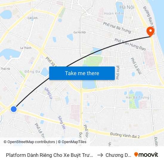 Platform Dành Riêng Cho Xe Buýt Trước Nhà 604 Trường Chinh to Chương Dương Độ map