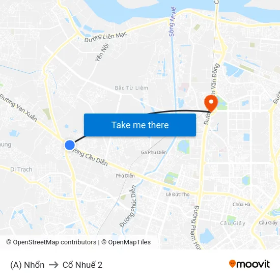 (A) Nhổn to Cổ Nhuế 2 map