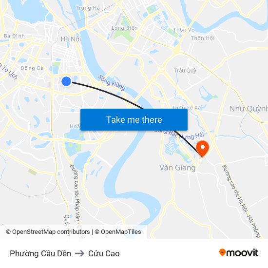 Phường Cầu Dền to Cửu Cao map