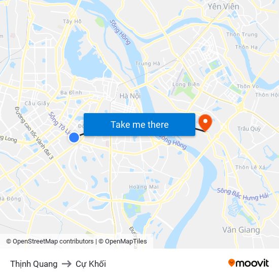 Thịnh Quang to Cự Khối map