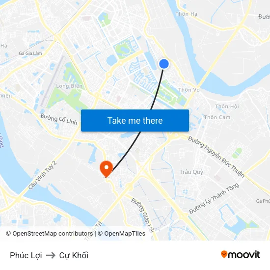 Phúc Lợi to Cự Khối map
