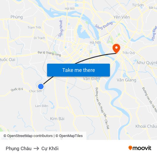 Phụng Châu to Cự Khối map