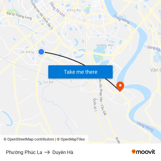 Phường Phúc La to Duyên Hà map