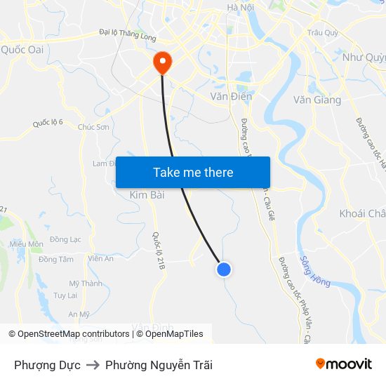 Phượng Dực to Phường Nguyễn Trãi map