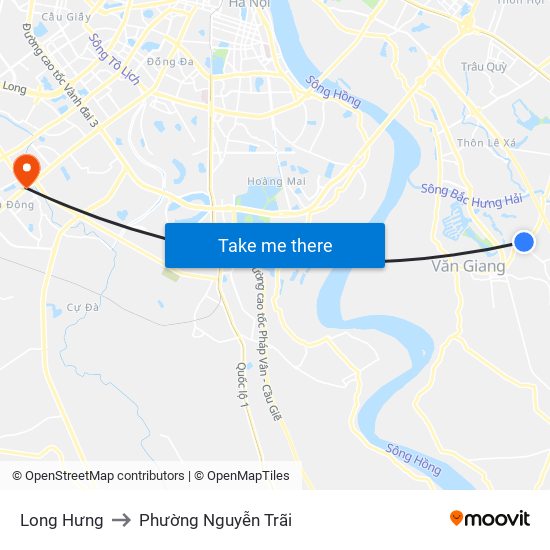 Long Hưng to Phường Nguyễn Trãi map