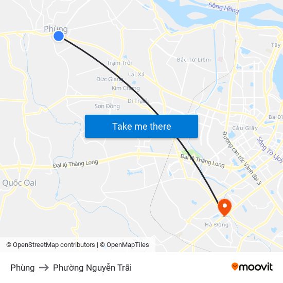 Phùng to Phường Nguyễn Trãi map