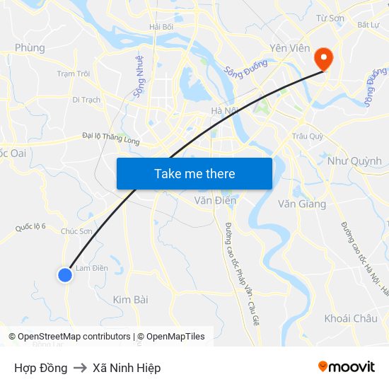 Hợp Đồng to Xã Ninh Hiệp map