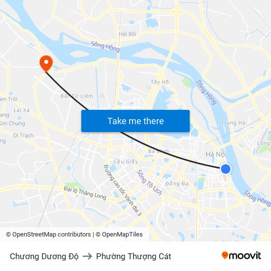 Chương Dương Độ to Phường Thượng Cát map