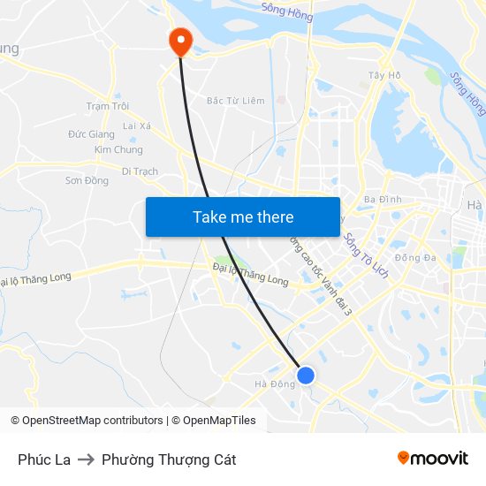 Phúc La to Phường Thượng Cát map