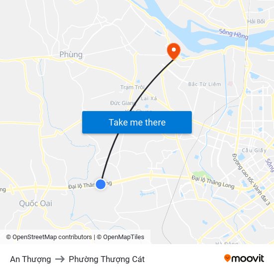 An Thượng to Phường Thượng Cát map