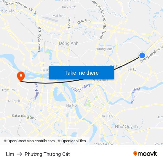 Lim to Phường Thượng Cát map