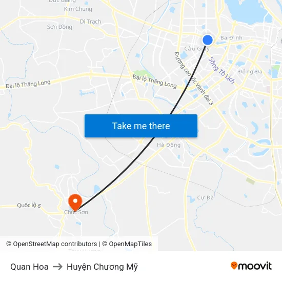 Quan Hoa to Huyện Chương Mỹ map