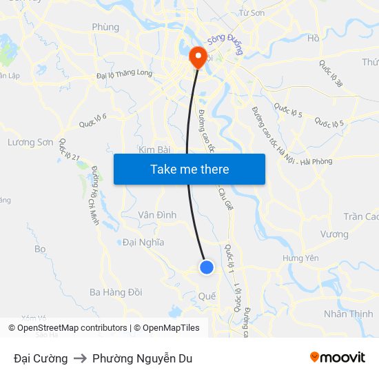 Đại Cường to Phường Nguyễn Du map