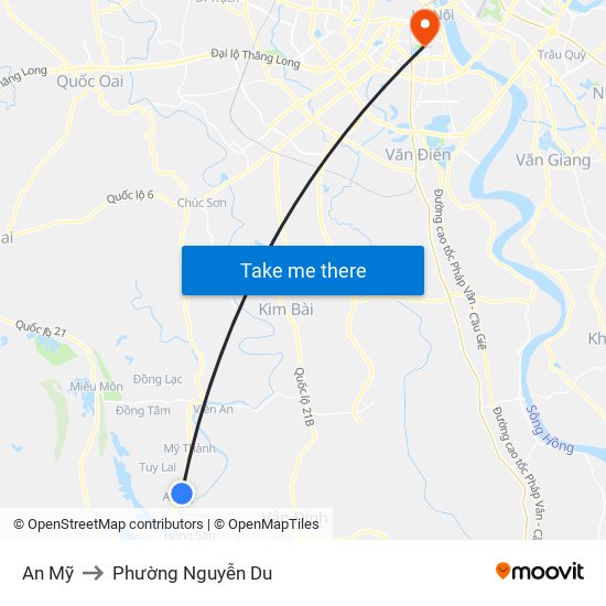 An Mỹ to Phường Nguyễn Du map