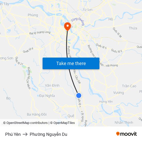 Phú Yên to Phường Nguyễn Du map