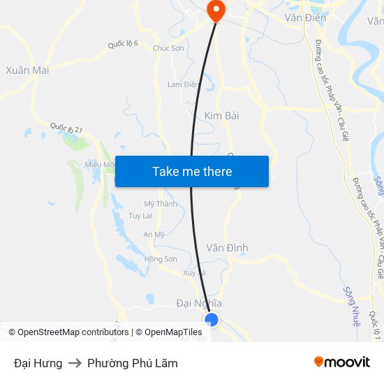 Đại Hưng to Phường Phú Lãm map