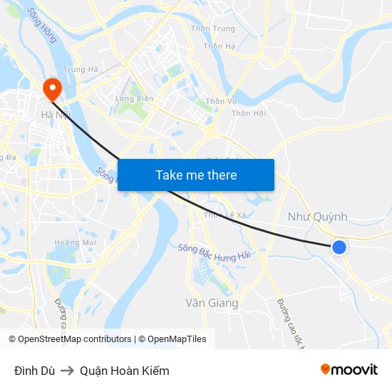 Đình Dù to Quận Hoàn Kiếm map