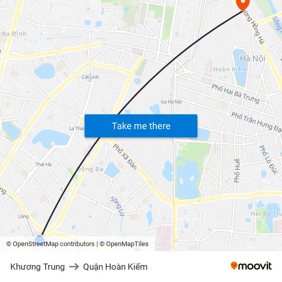 Khương Trung to Quận Hoàn Kiếm map
